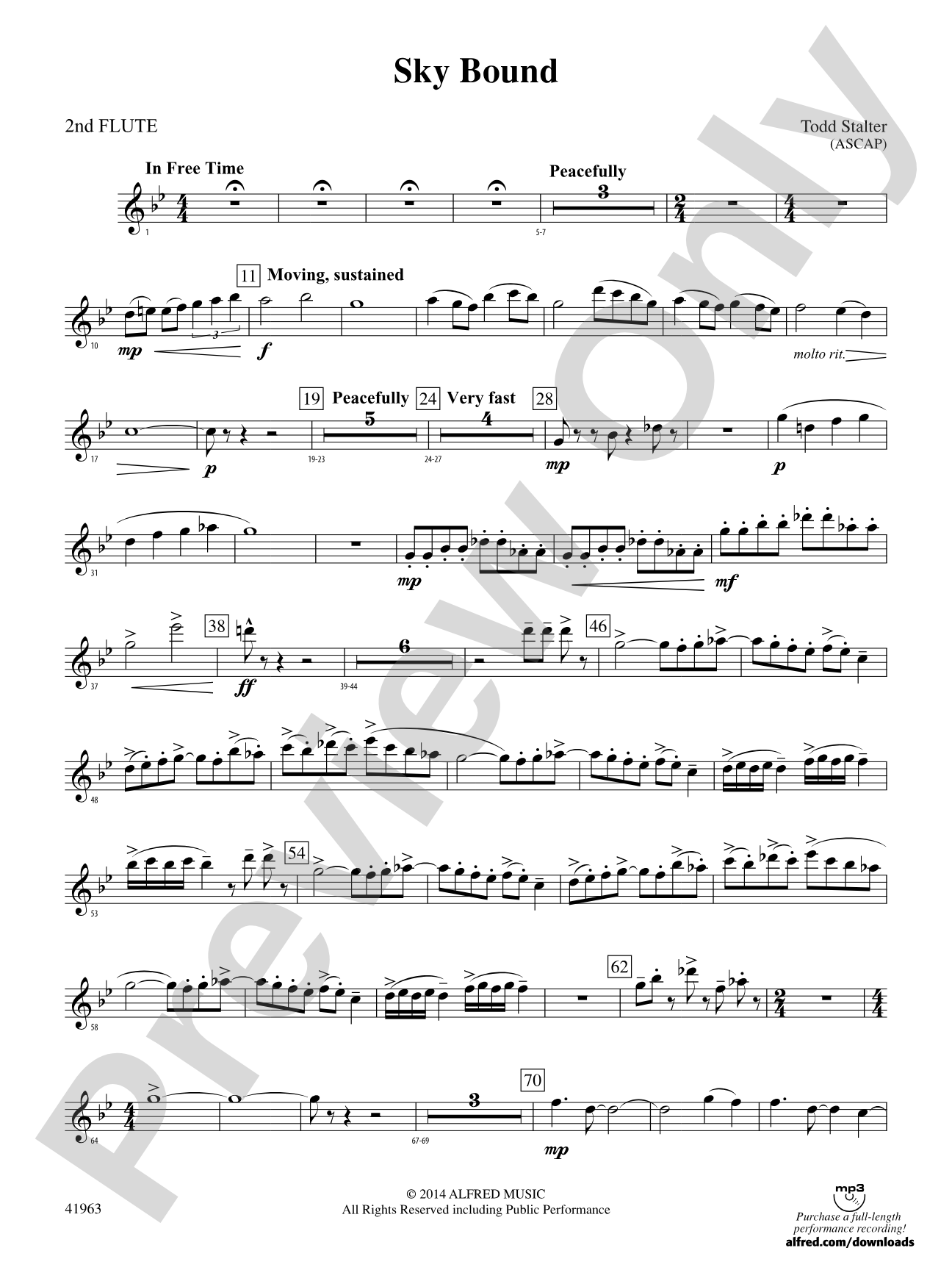 Sky Bound: 2nd Flute