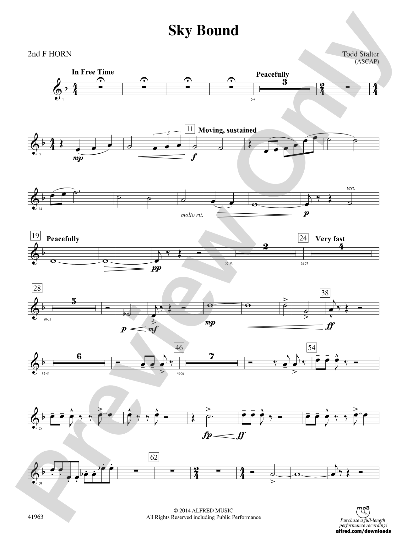Sky Bound: 2nd F Horn