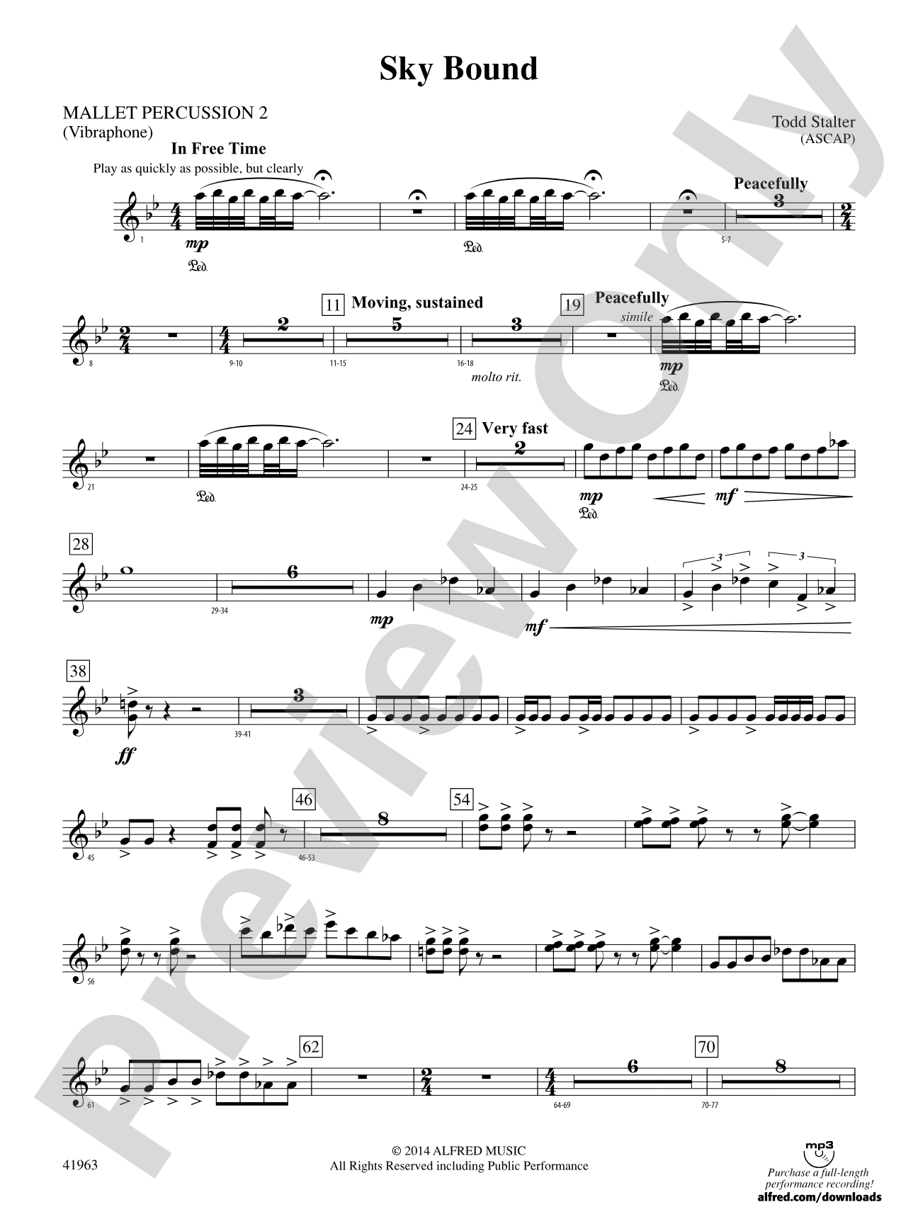 Sky Bound: 2nd Mallet Percussion