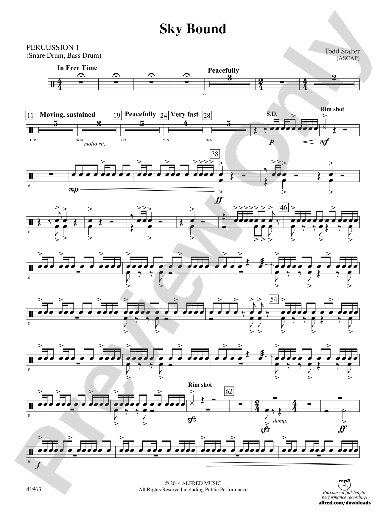 Sky Bound: 1st Percussion
