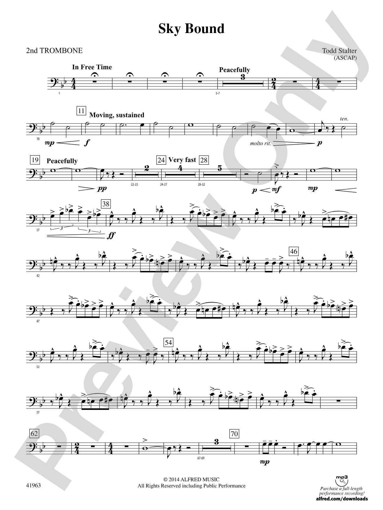 Sky Bound: 2nd Trombone