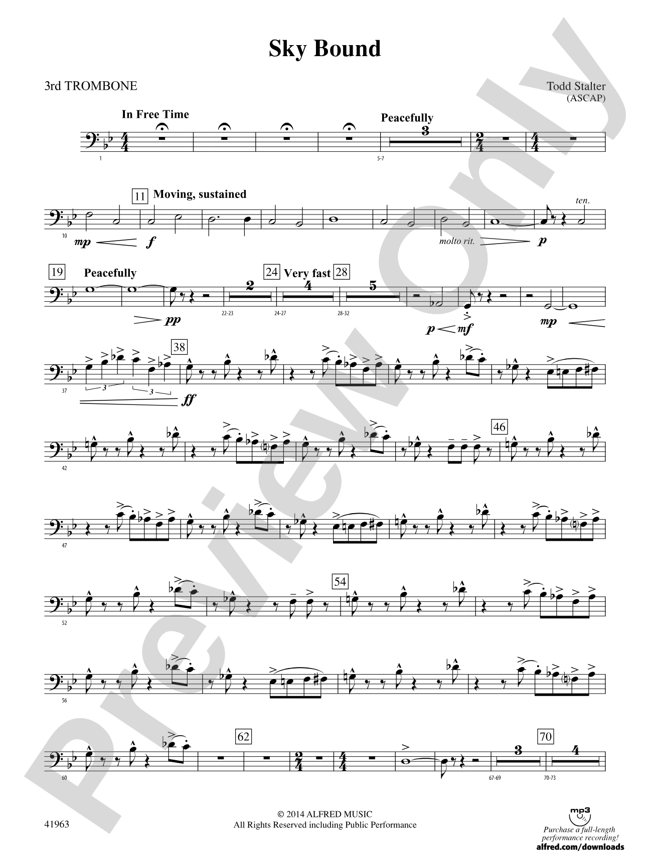 Sky Bound: 3rd Trombone