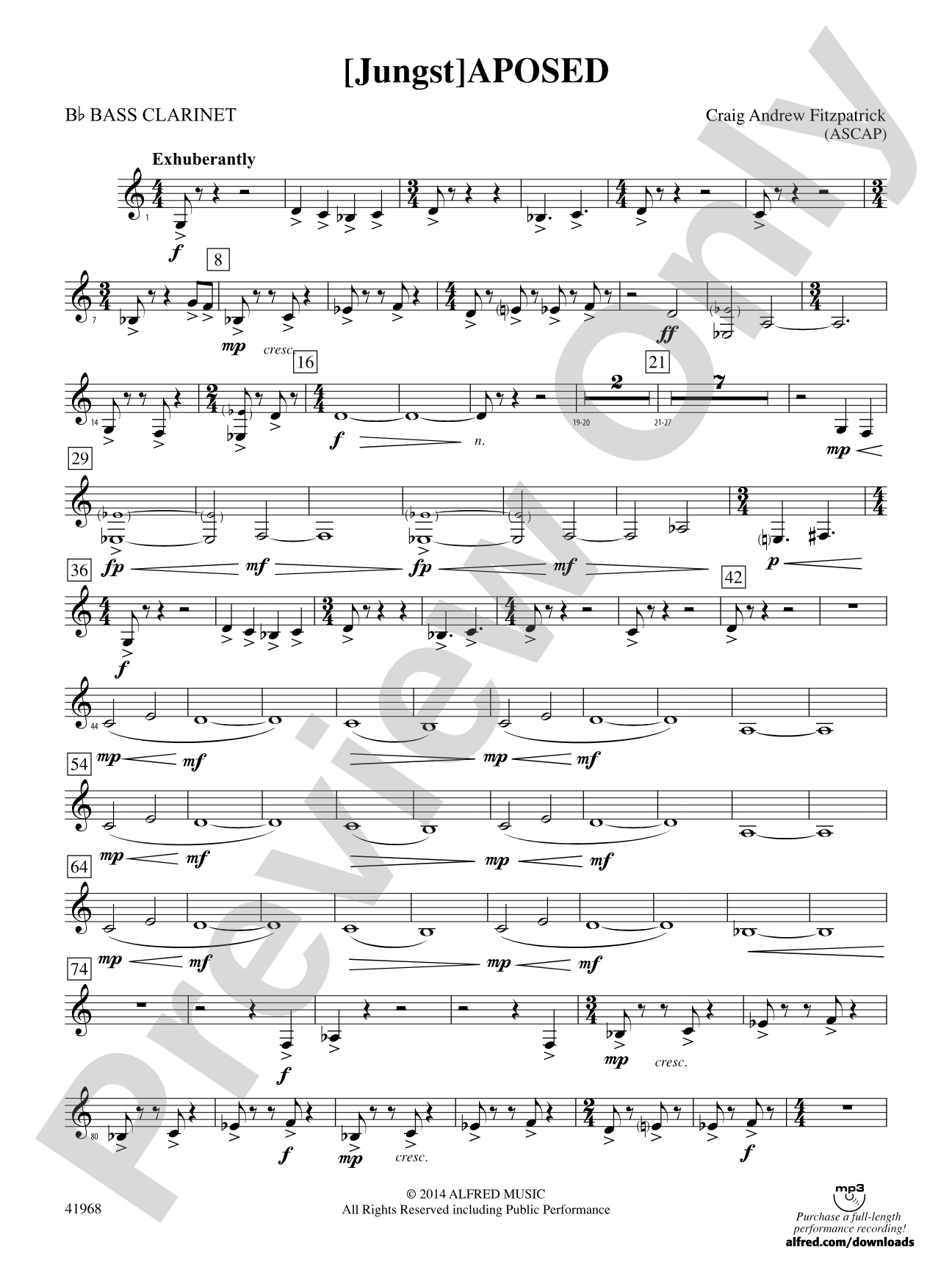 [Jungst]aposed: B-flat Bass Clarinet