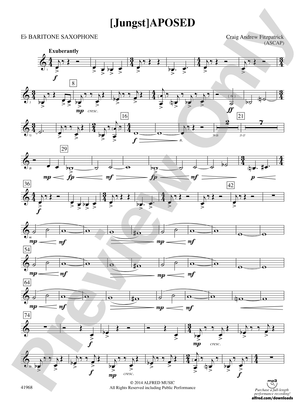 [Jungst]aposed: E-flat Baritone Saxophone