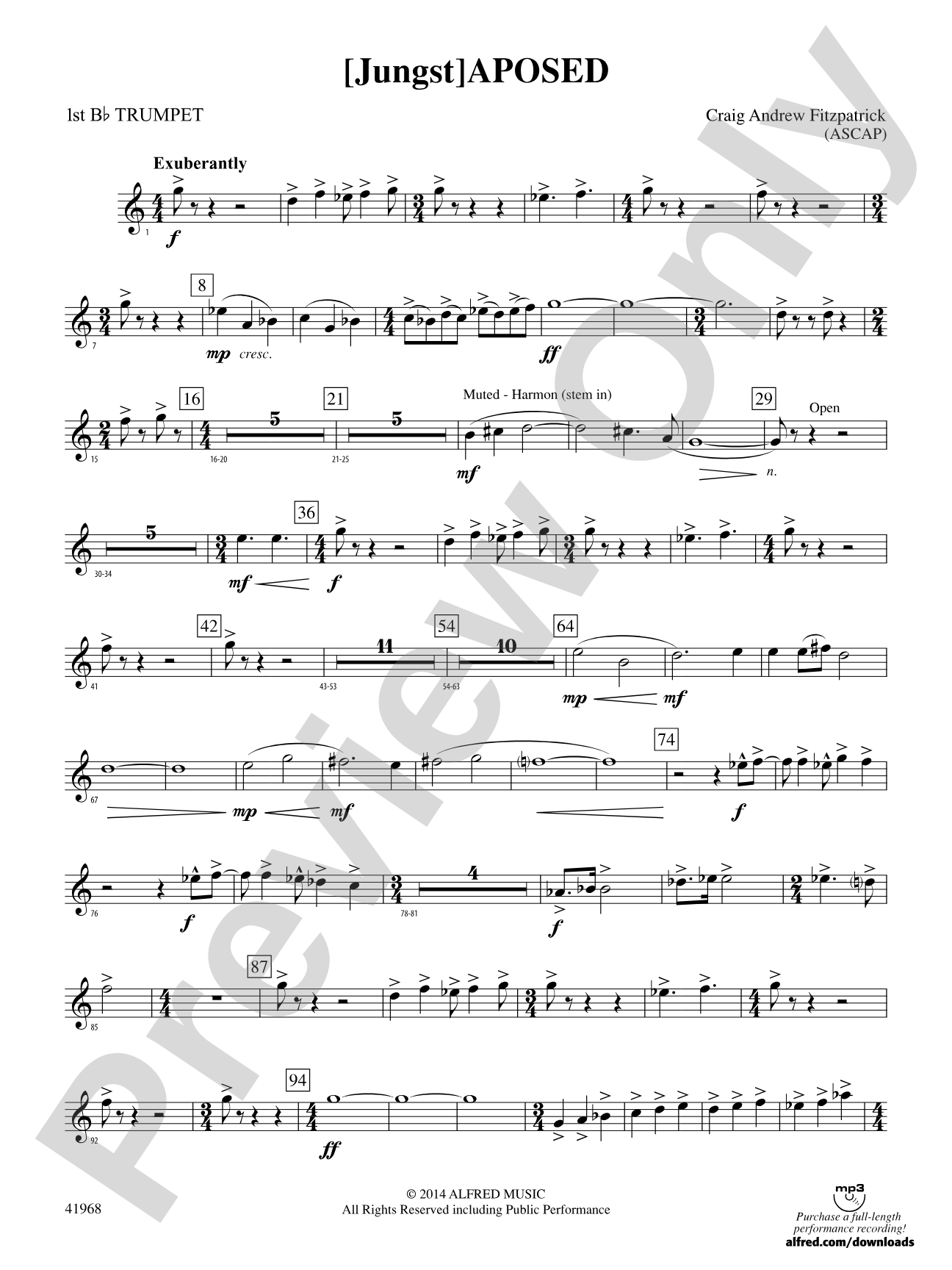 [Jungst]aposed: 1st B-flat Trumpet