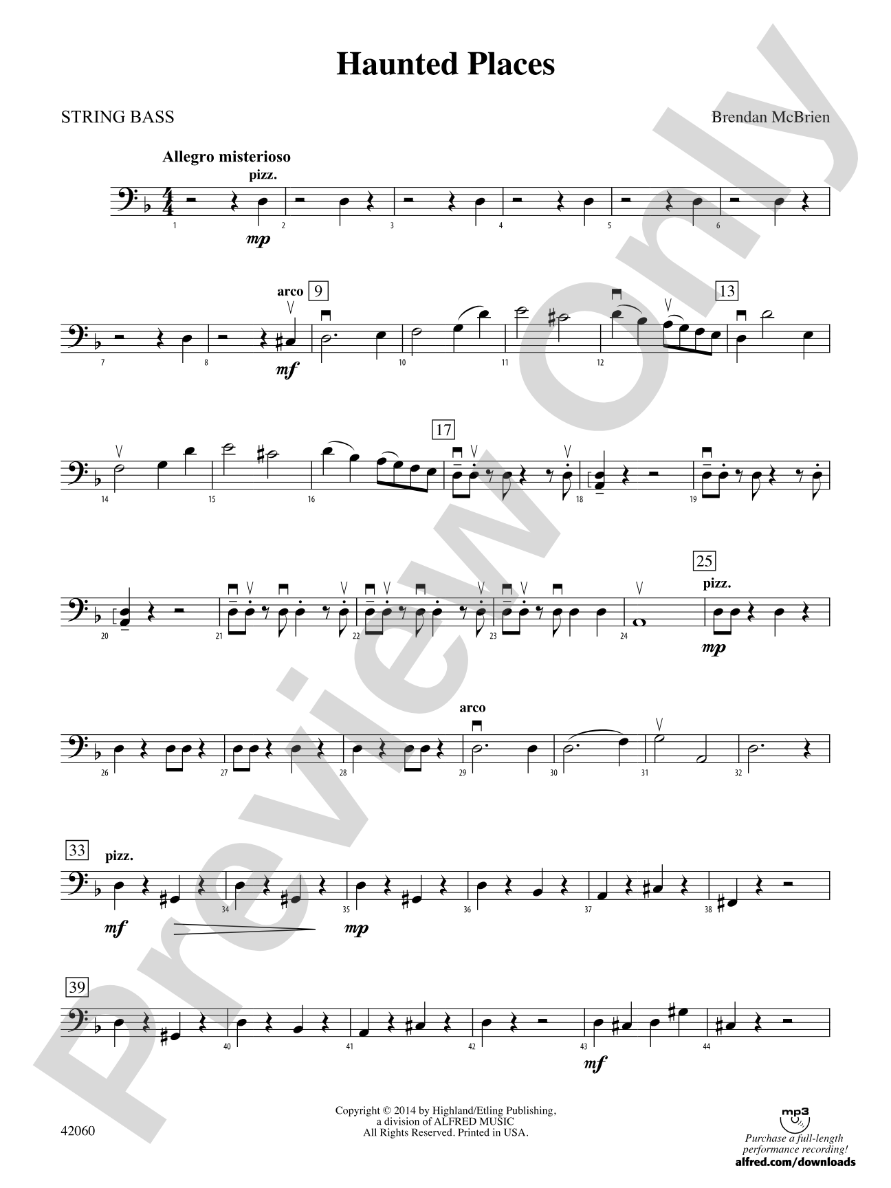 Haunted Places: String Bass