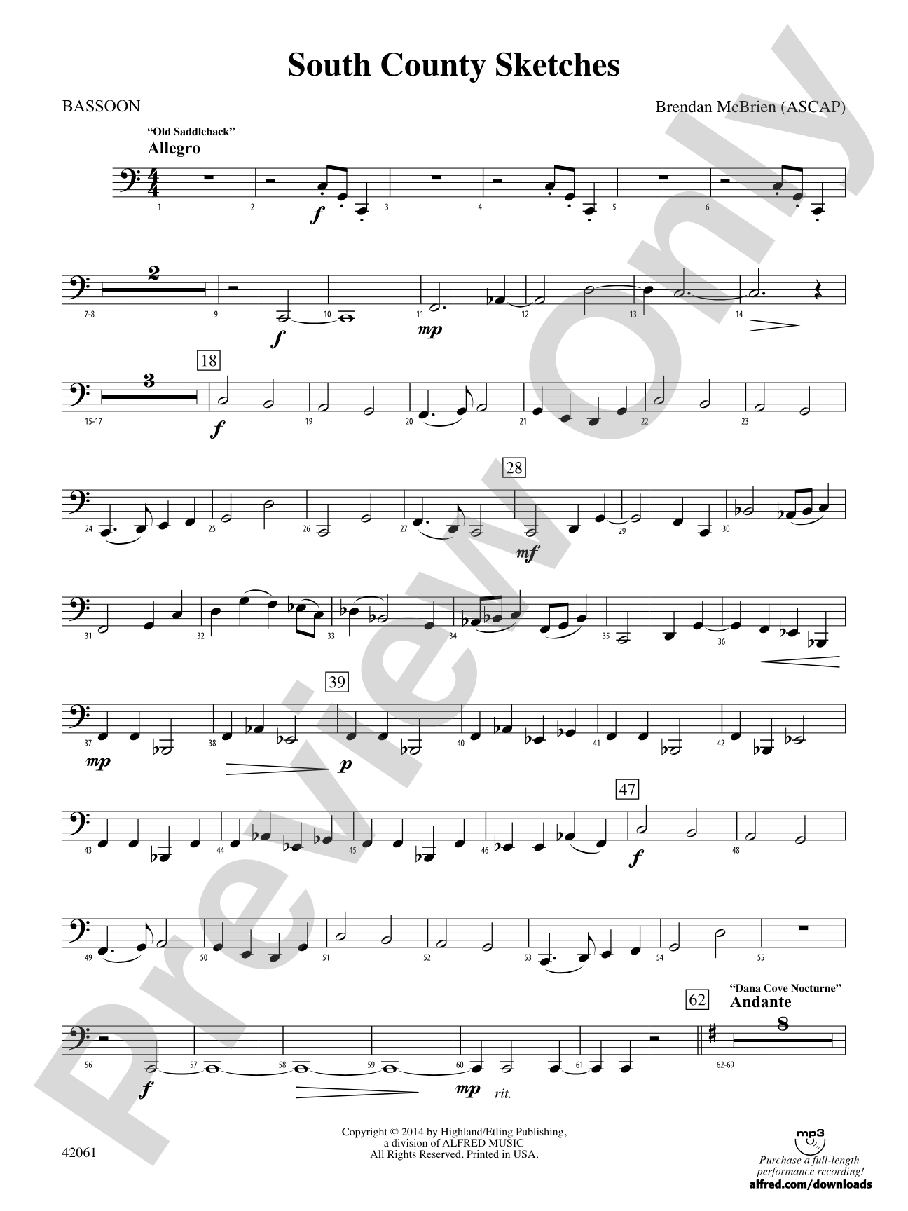 South County Sketches: Bassoon
