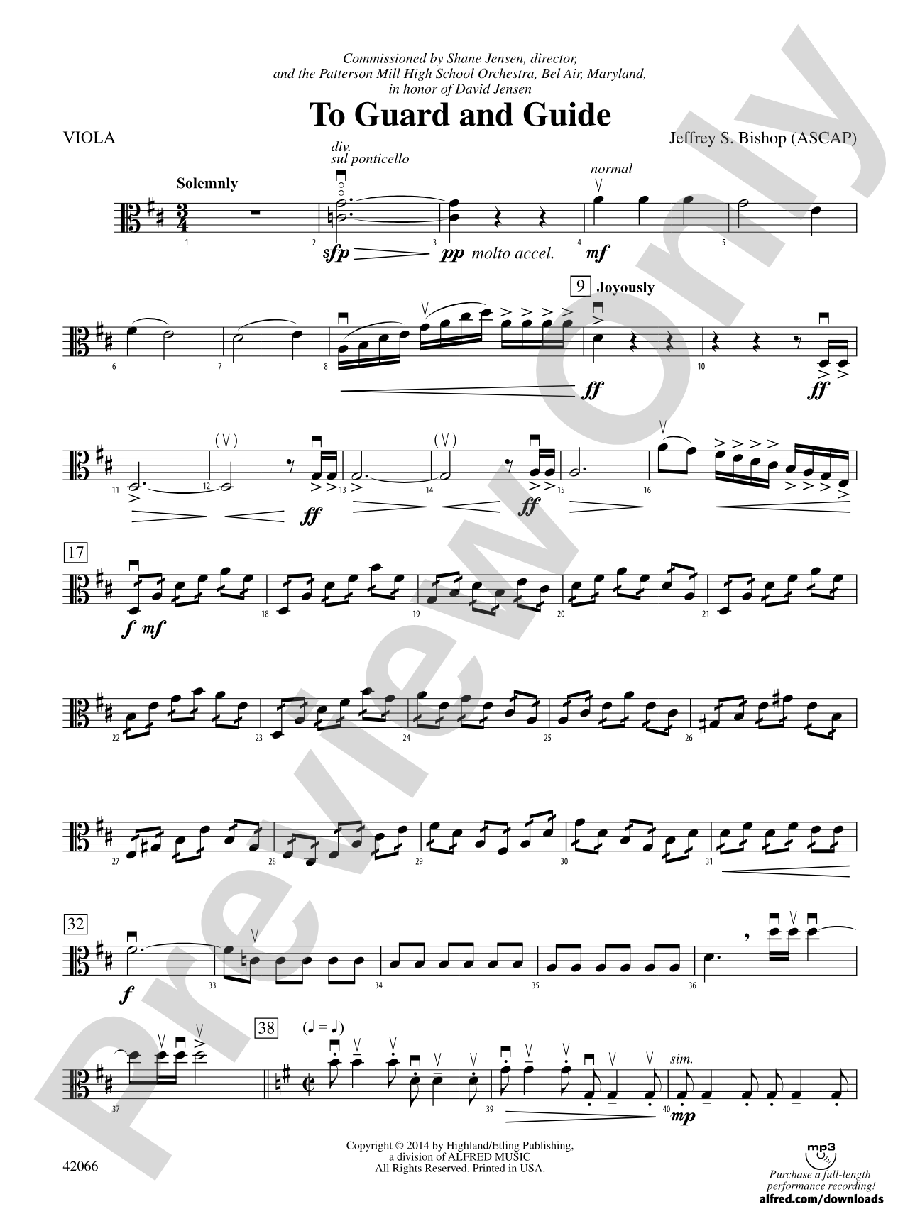 To Guard and Guide: Viola