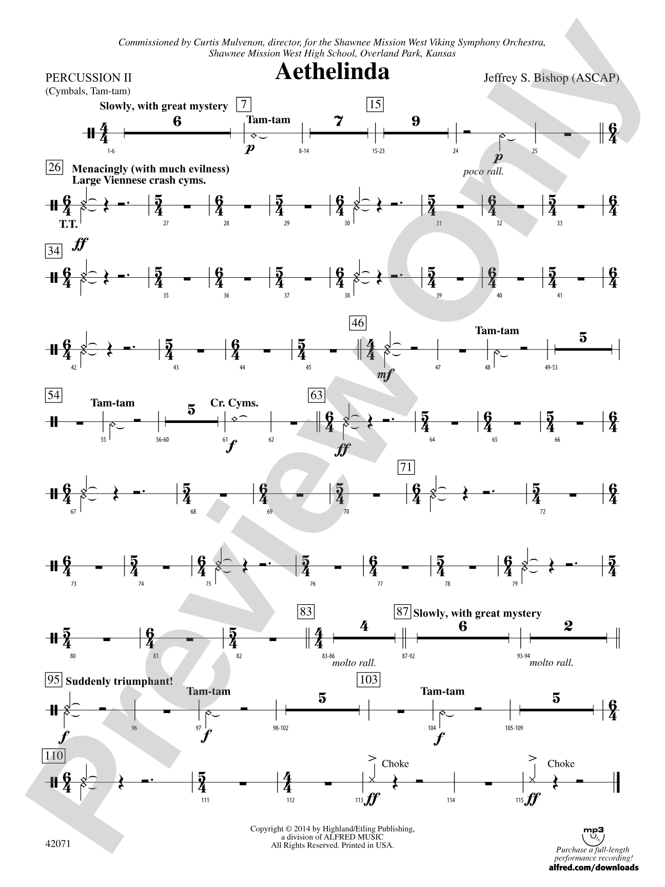 Aethelinda: 2nd Percussion
