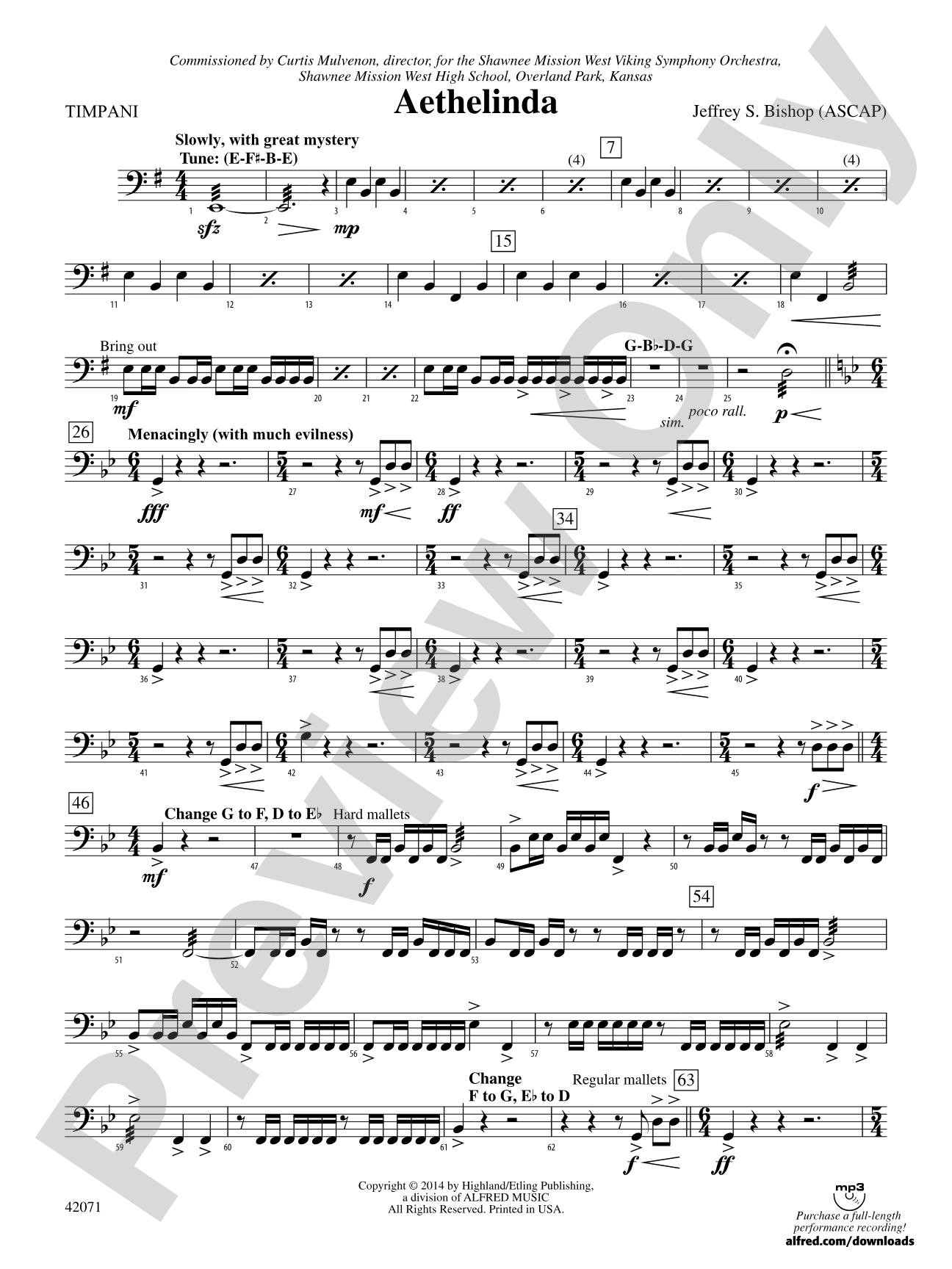 Aethelinda: Timpani