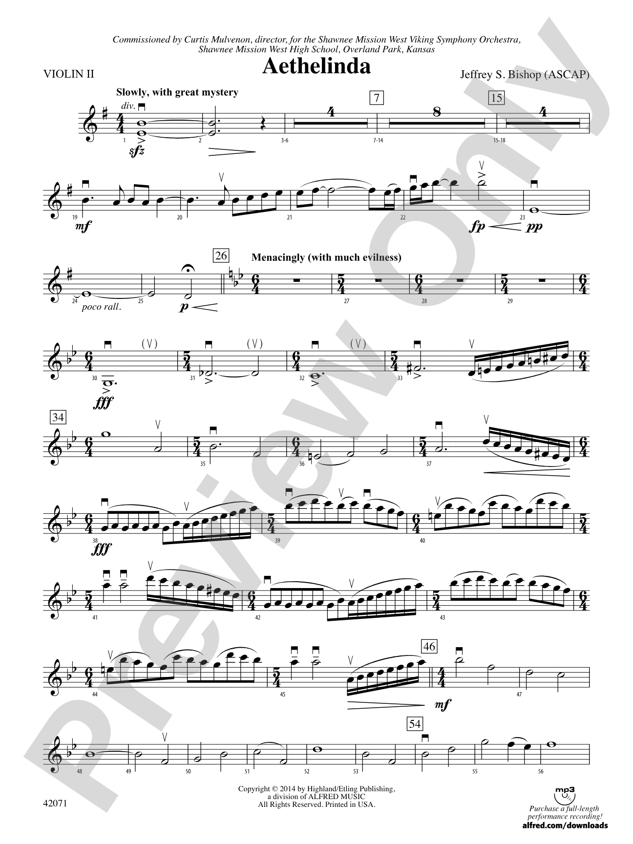 Aethelinda: 2nd Violin