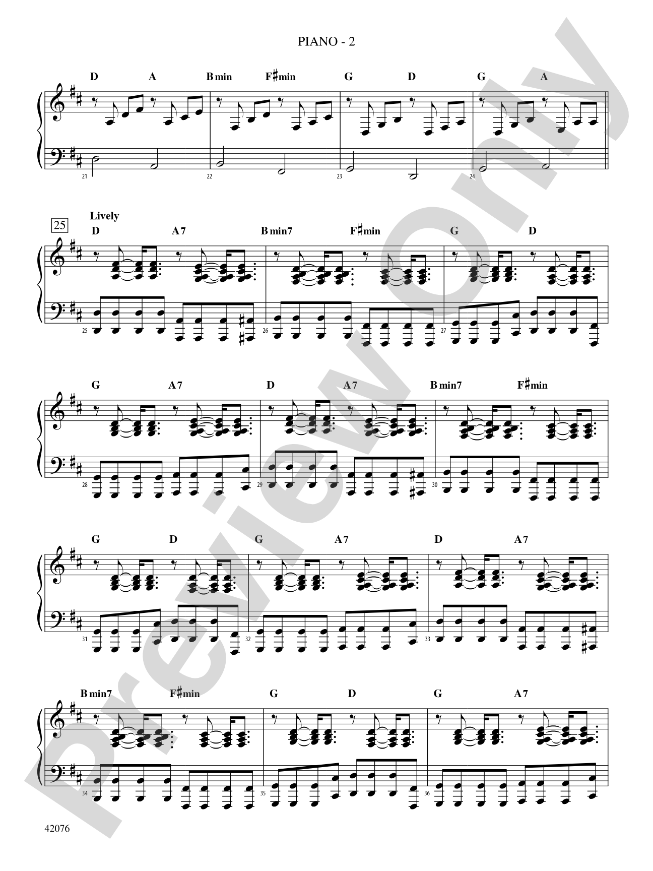 Celtic Canon: Piano Accompaniment