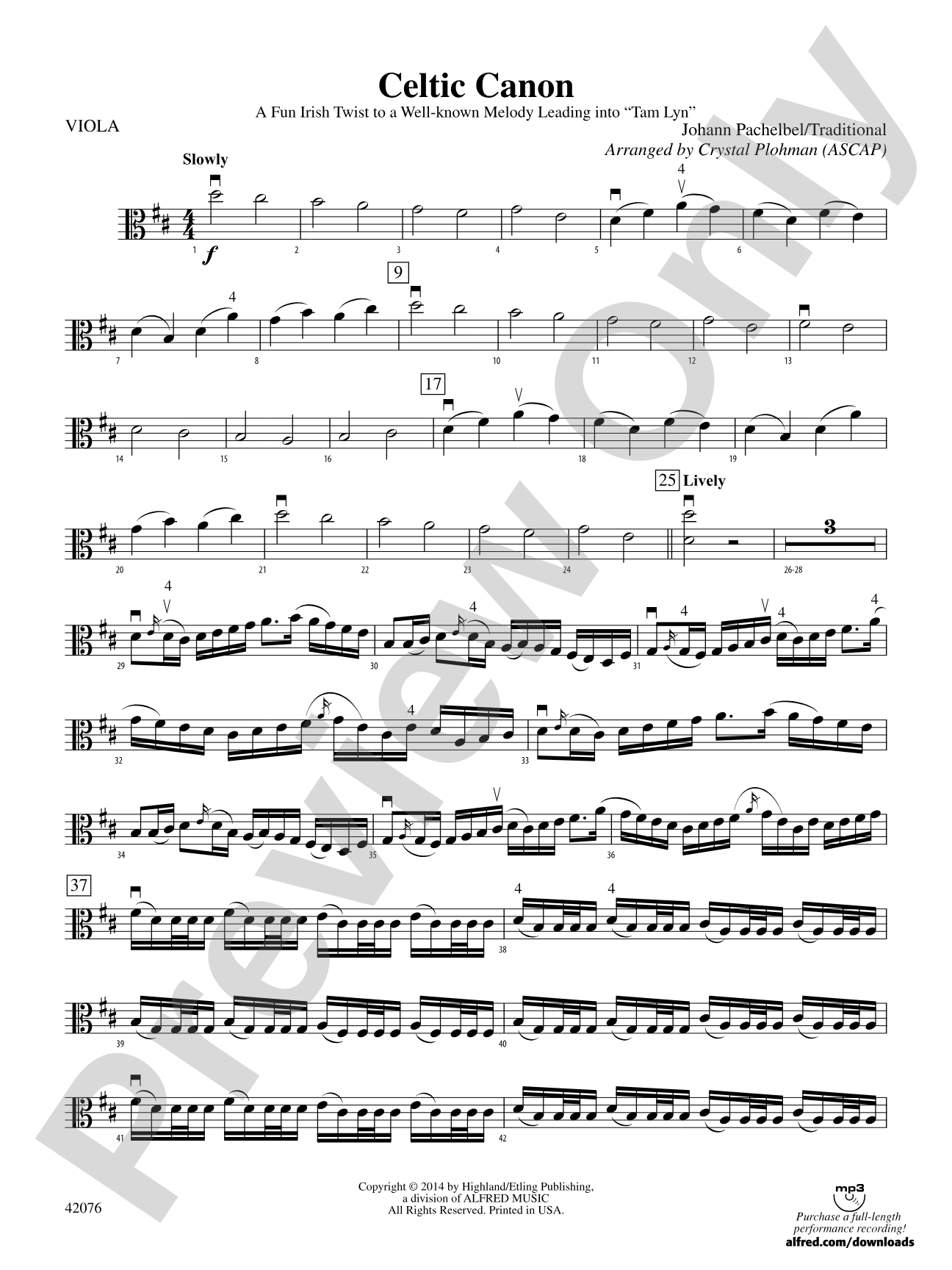 Celtic Canon: Viola