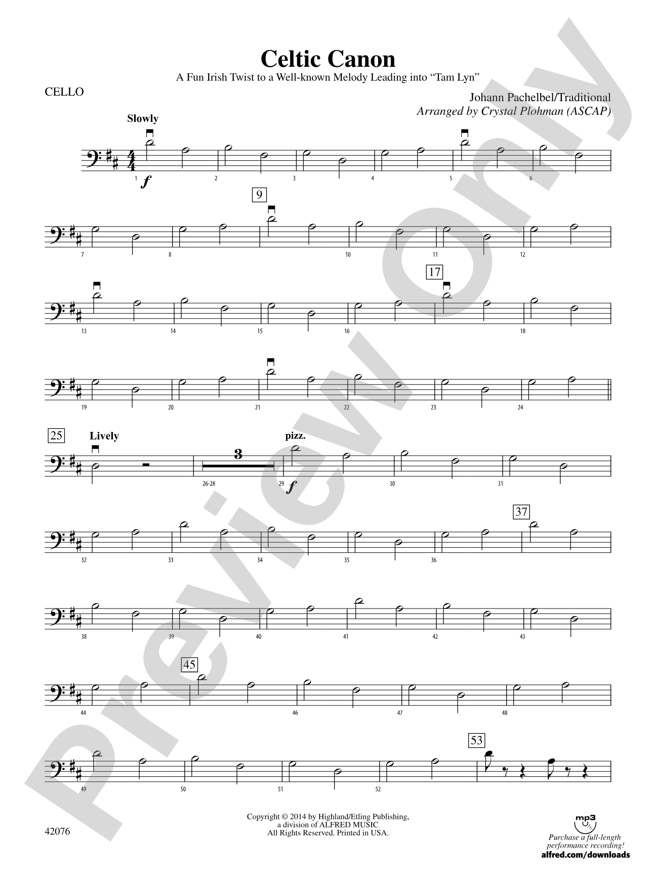 Celtic Canon: Cello
