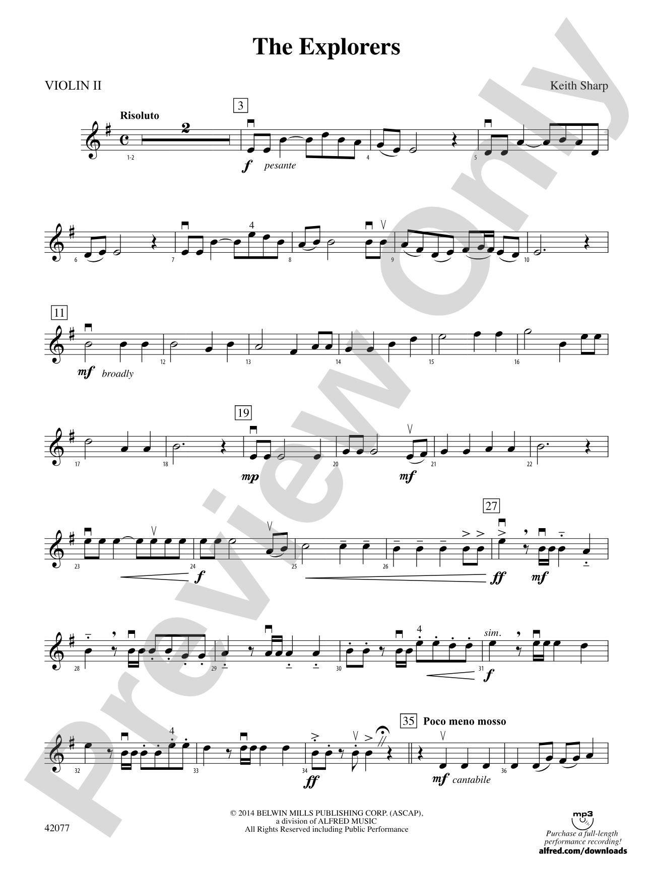 The Explorers: 2nd Violin
