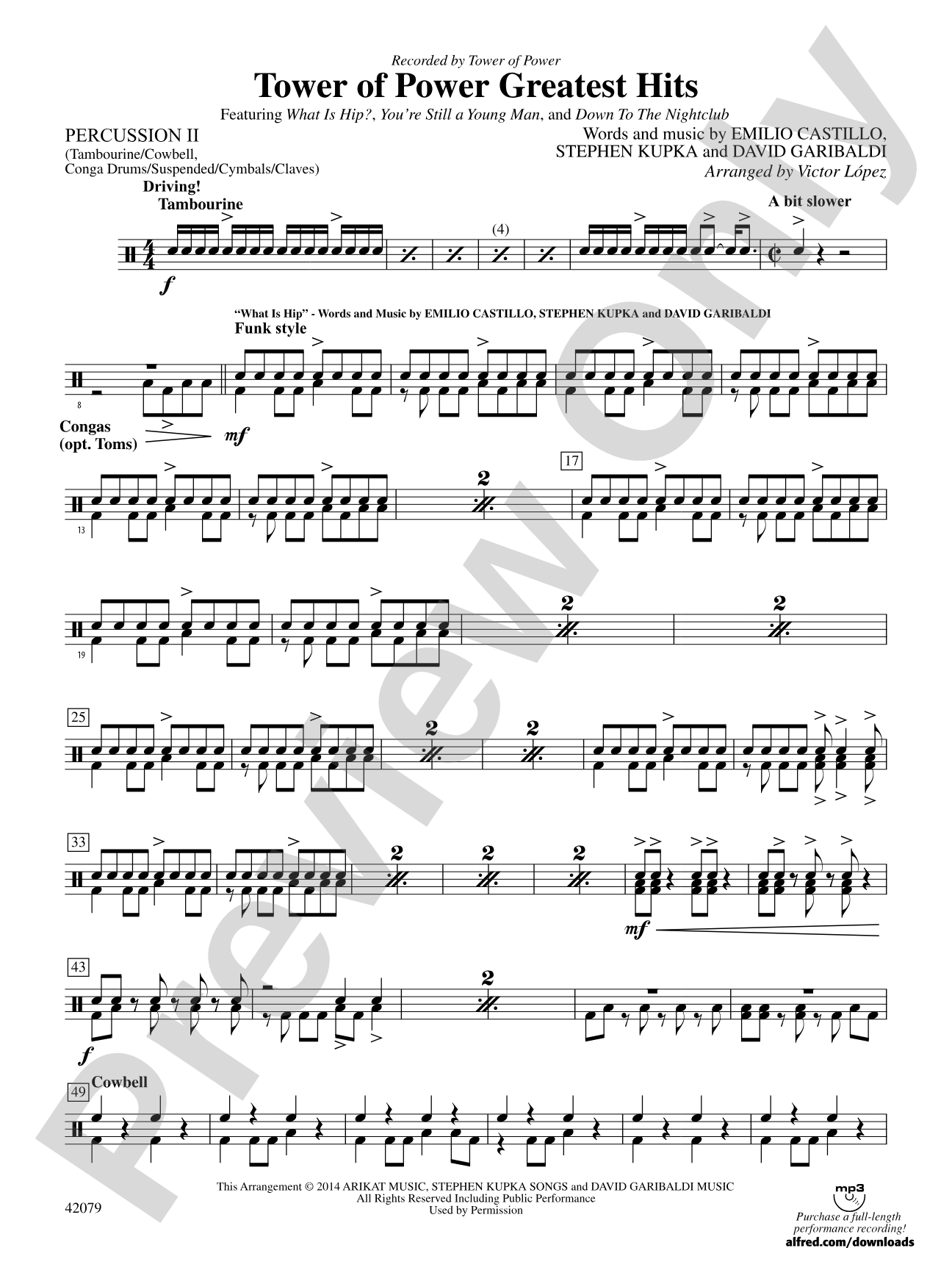 Tower of Power Greatest Hits: 2nd Percussion