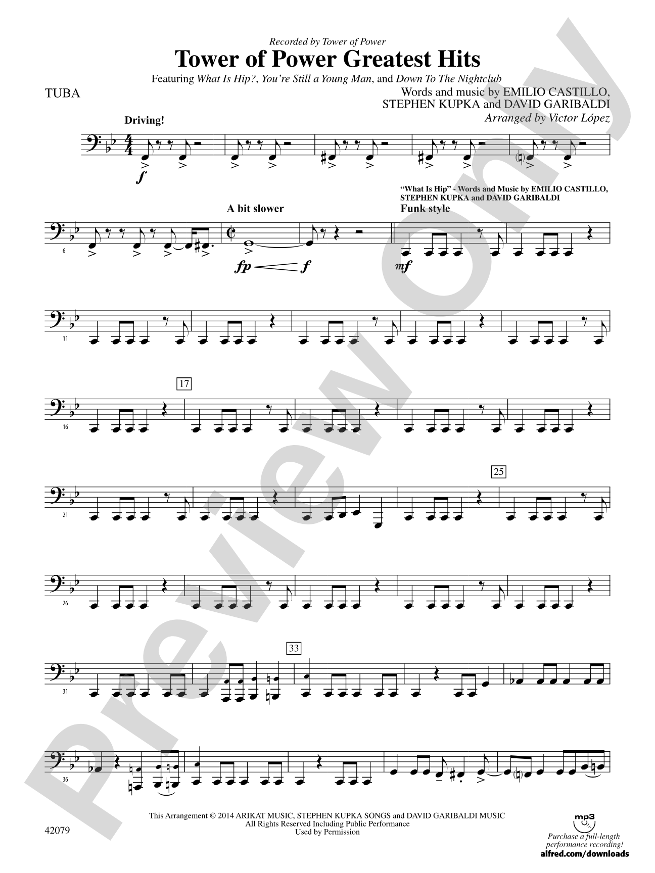 Tower of Power Greatest Hits: Tuba