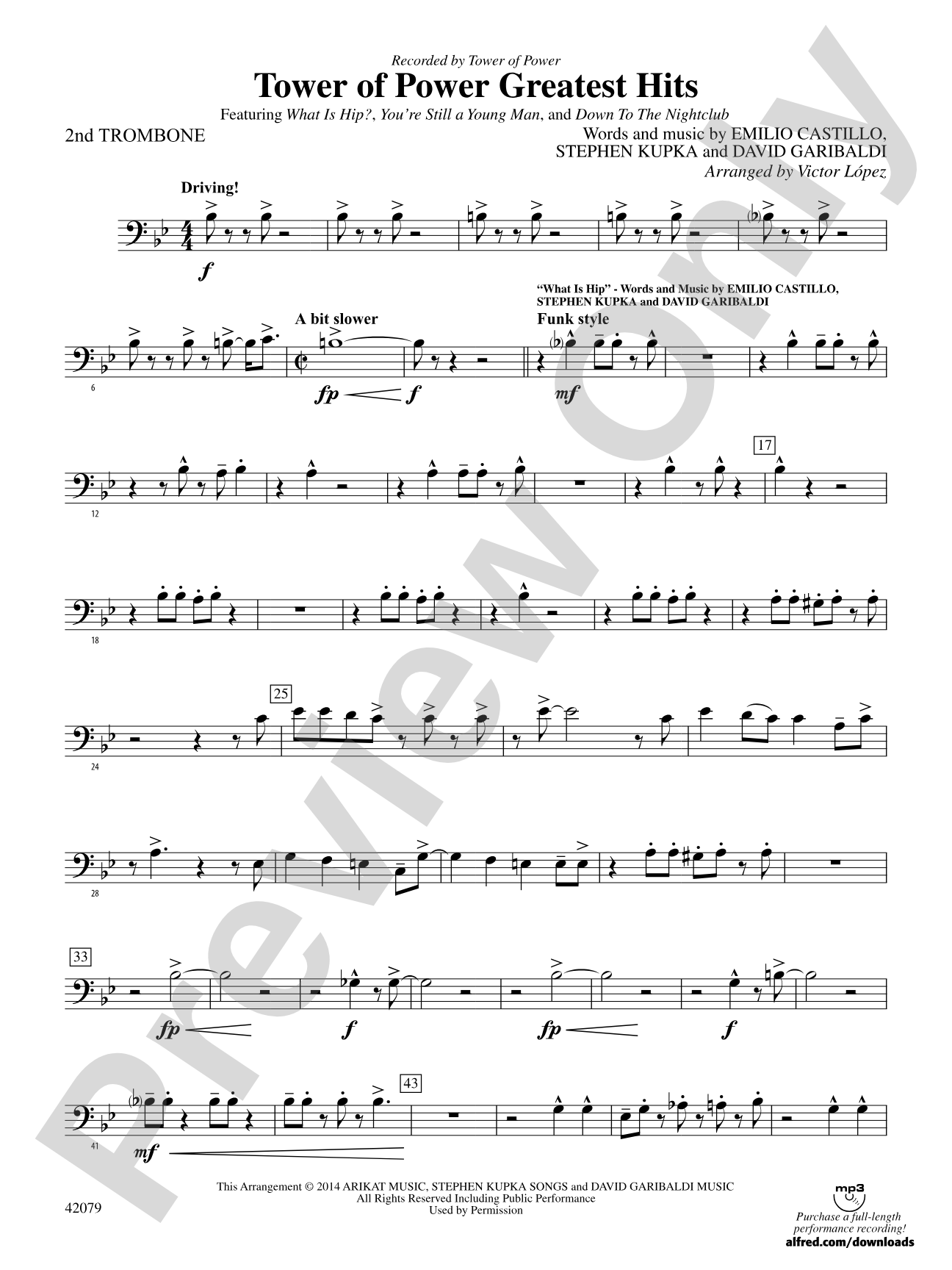 Tower of Power Greatest Hits: 2nd Trombone