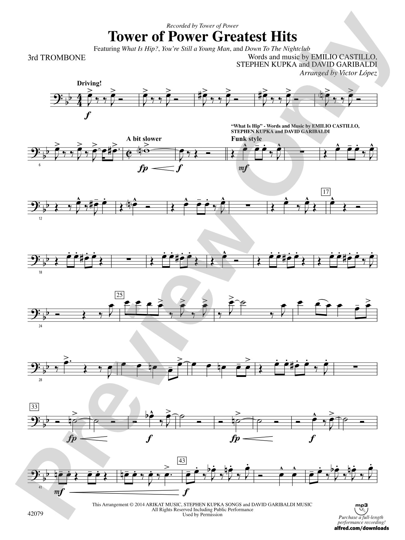 Tower of Power Greatest Hits: 3rd Trombone