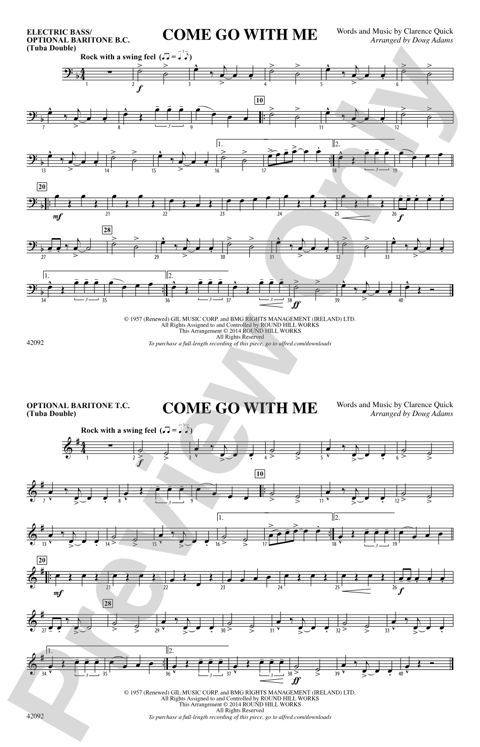 Come Go with Me: Electric Bass