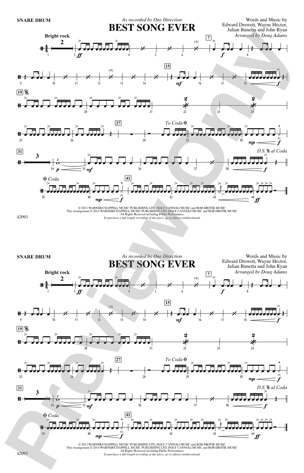 Best Song Ever: Snare Drum