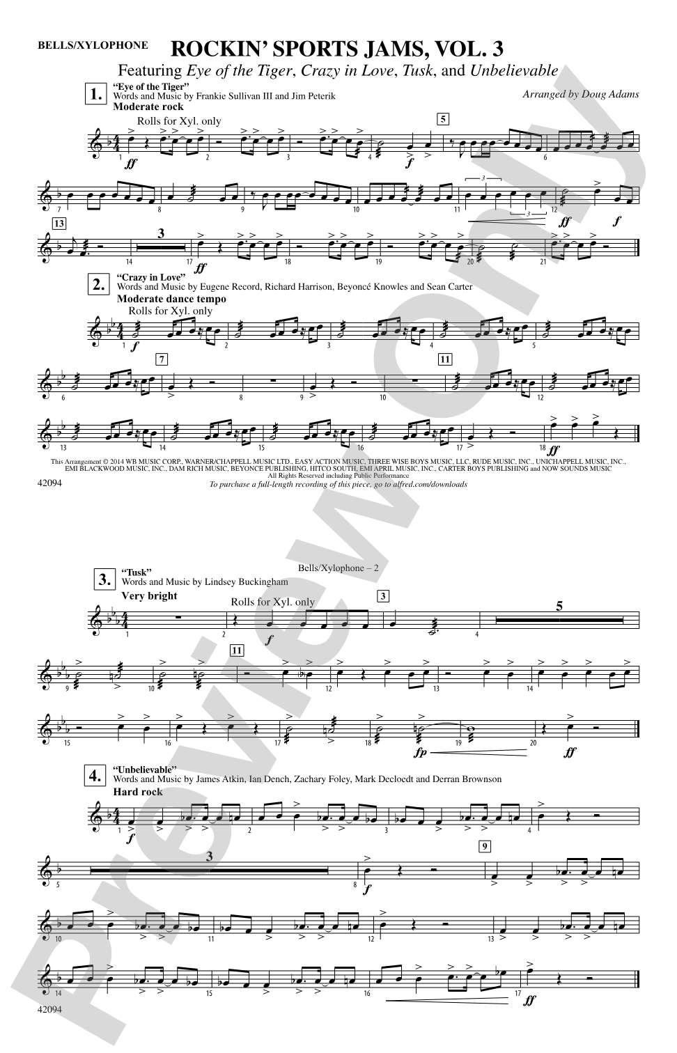 Rockin' Sports Jams, Vol. 3: B-flat Bass Saxophone