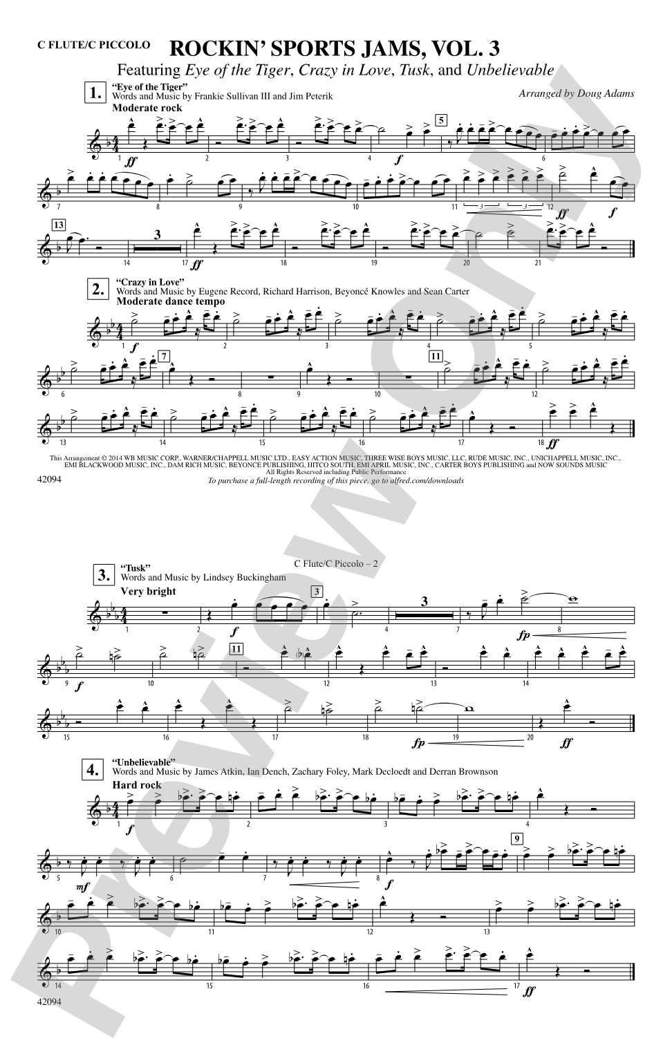 Rockin' Sports Jams, Vol. 3: Flute