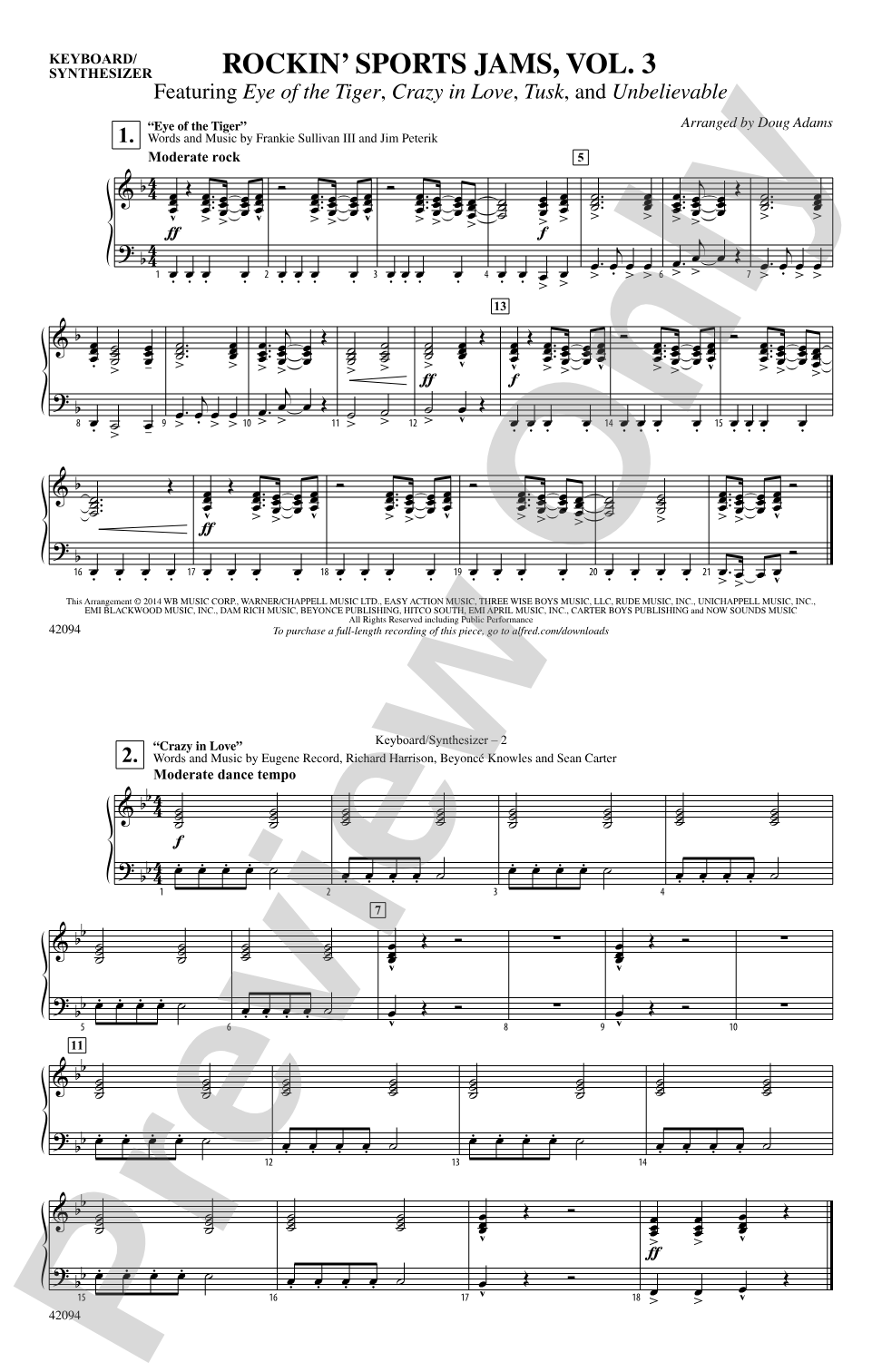 Rockin' Sports Jams, Vol. 3: 1st Keyboard