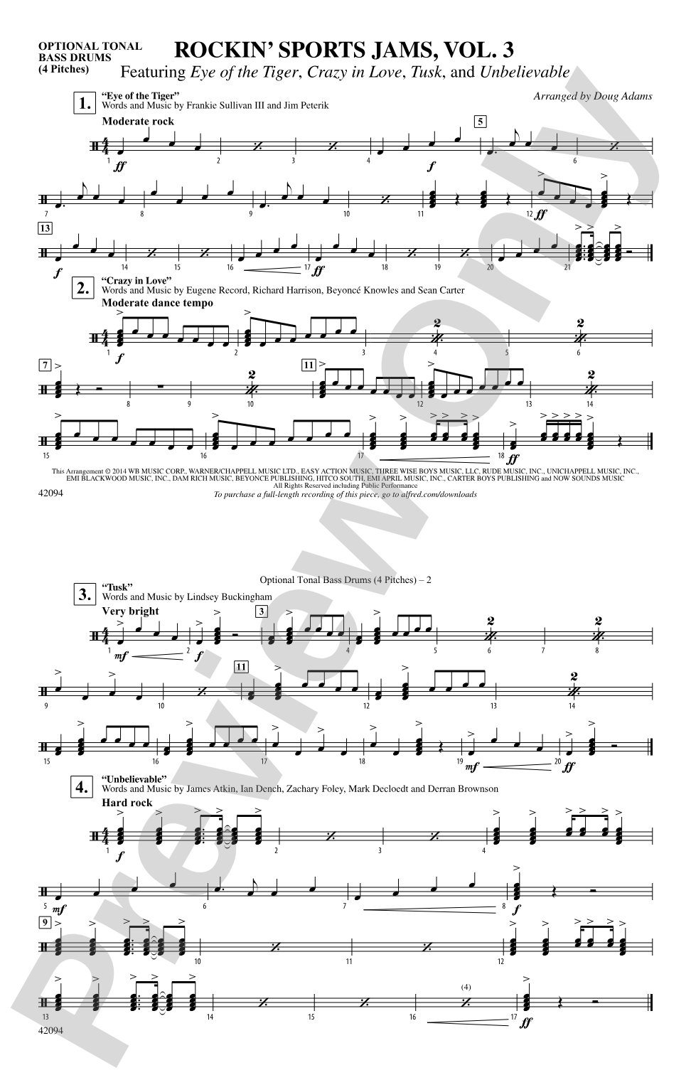 Rockin' Sports Jams, Vol. 3: Tonal Bass Drum