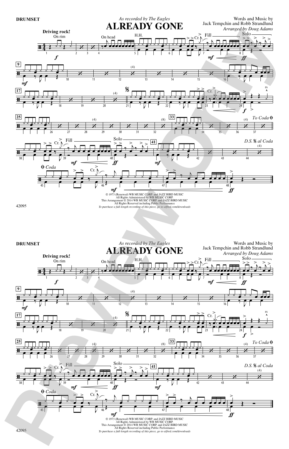 Already Gone: Drums