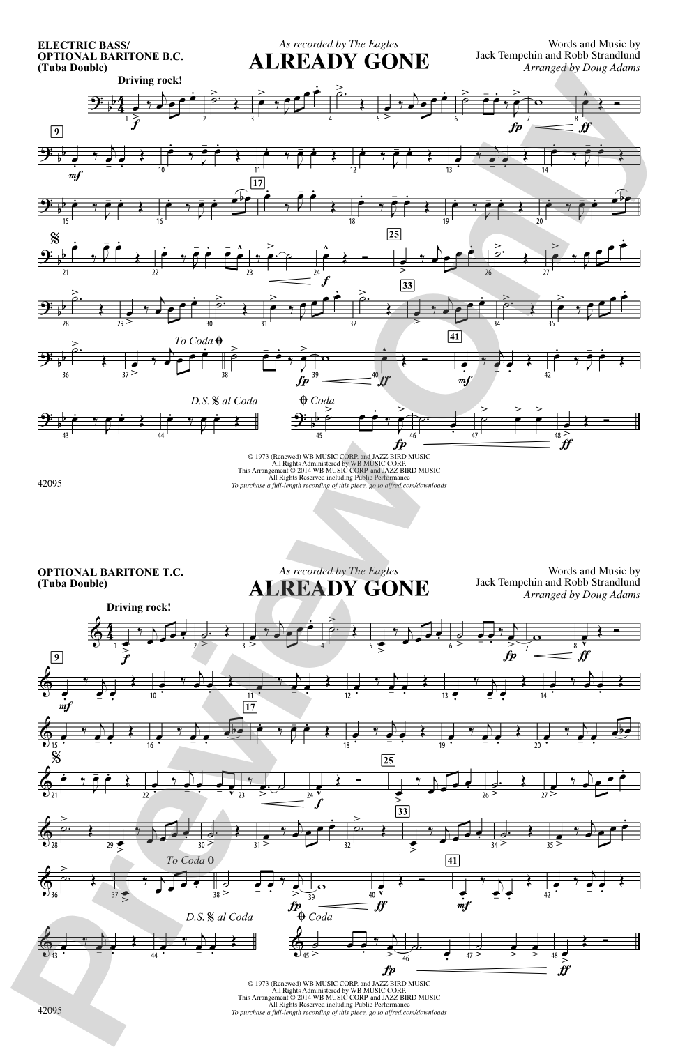 Already Gone: Electric Bass