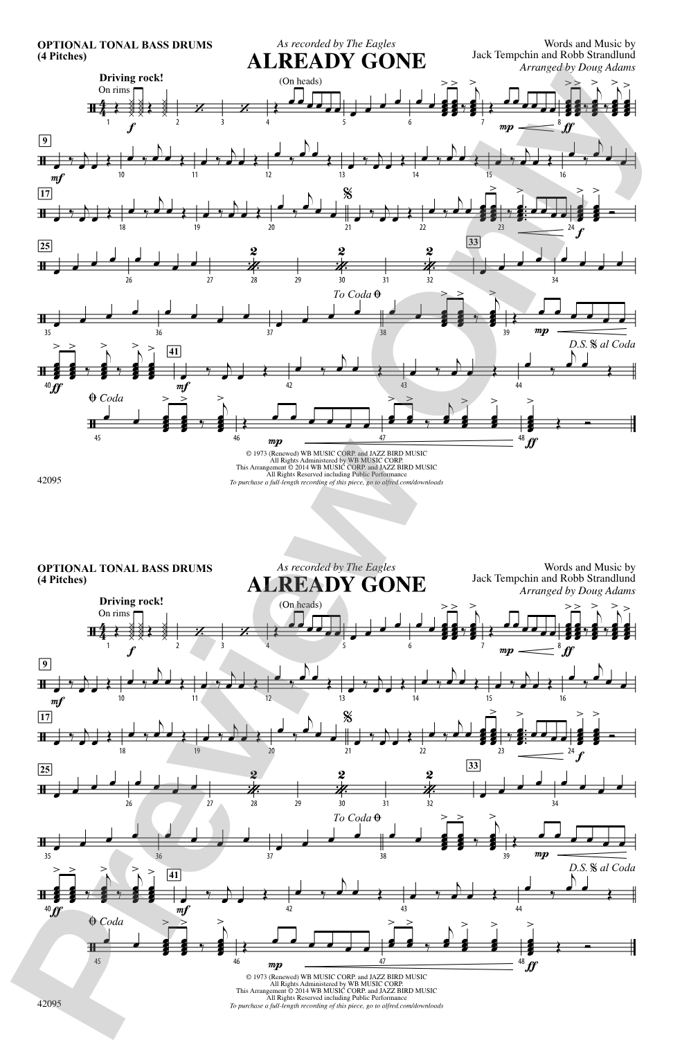 Already Gone: Tonal Bass Drum