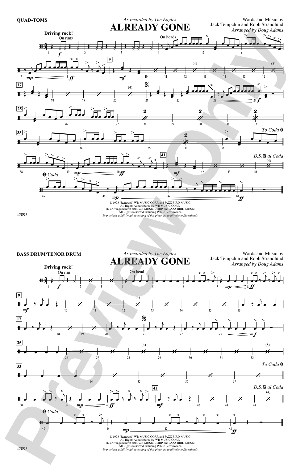 Already Gone: Quad-Toms