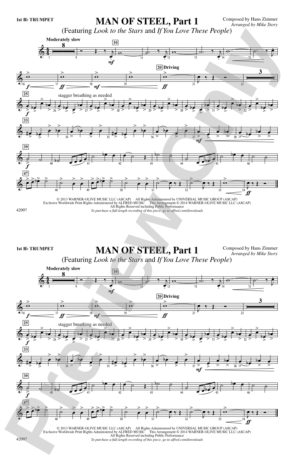 Man of Steel, Part 1: 1st B-flat Trumpet