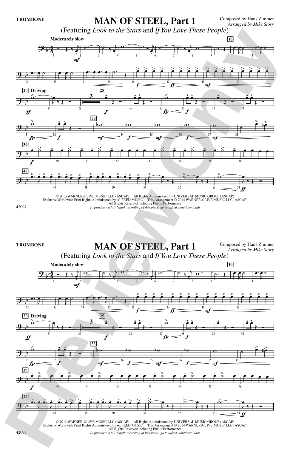Man of Steel, Part 1: 1st Trombone