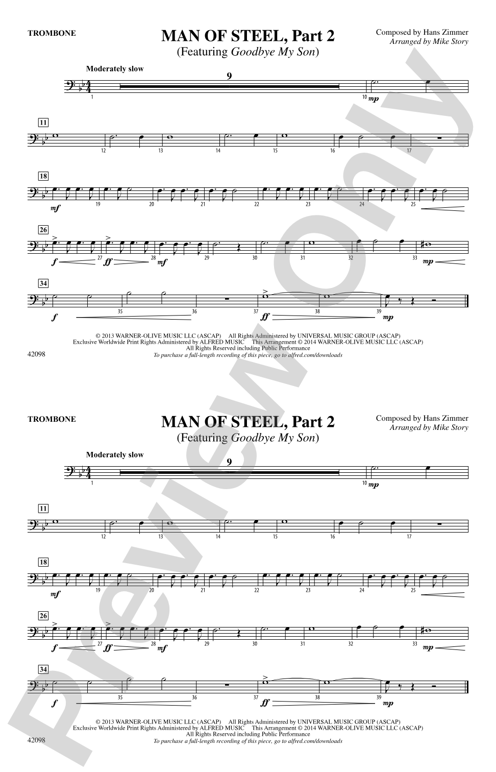 Man of Steel, Part 2: 1st Trombone