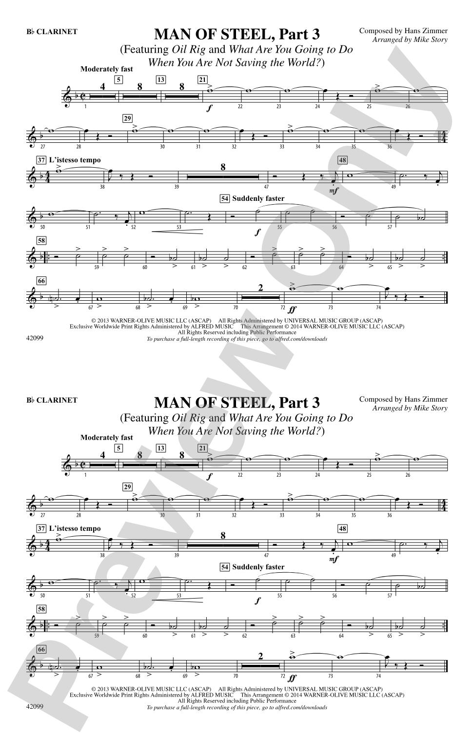 Man of Steel, Part 3: 1st B-flat Clarinet