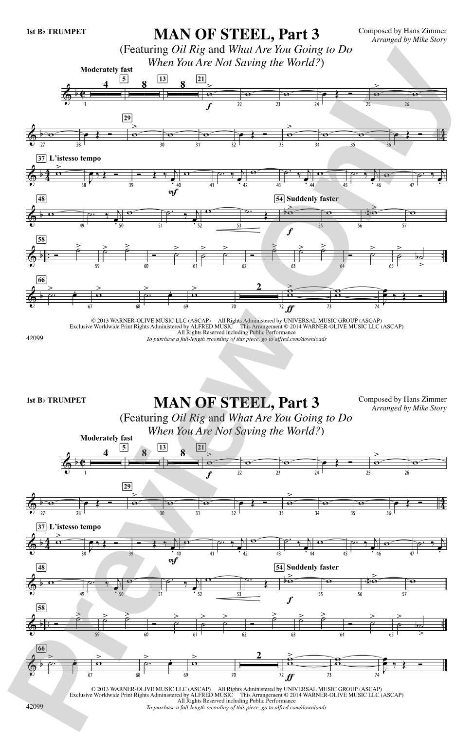 Man of Steel, Part 3: 1st B-flat Trumpet