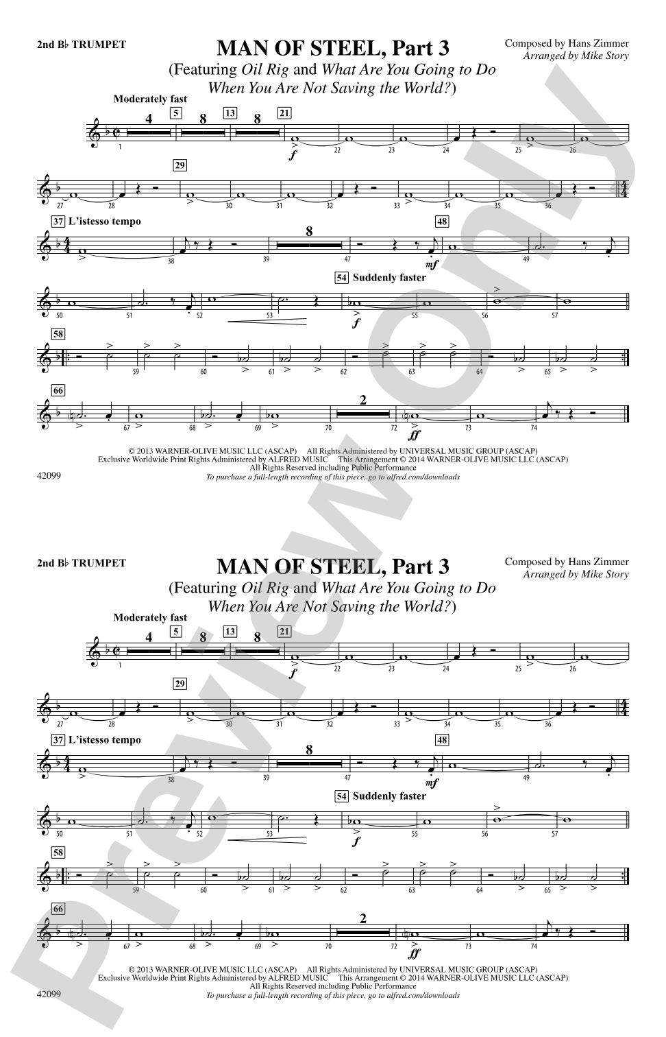 Man of Steel, Part 3: 2nd B-flat Trumpet
