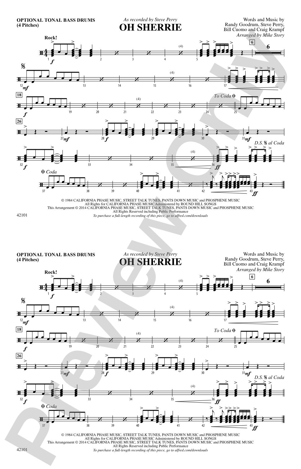 Oh Sherrie: Tonal Bass Drum