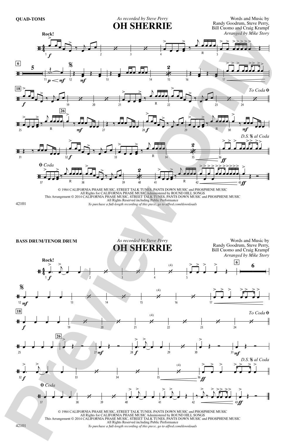 Oh Sherrie: Quad-Toms
