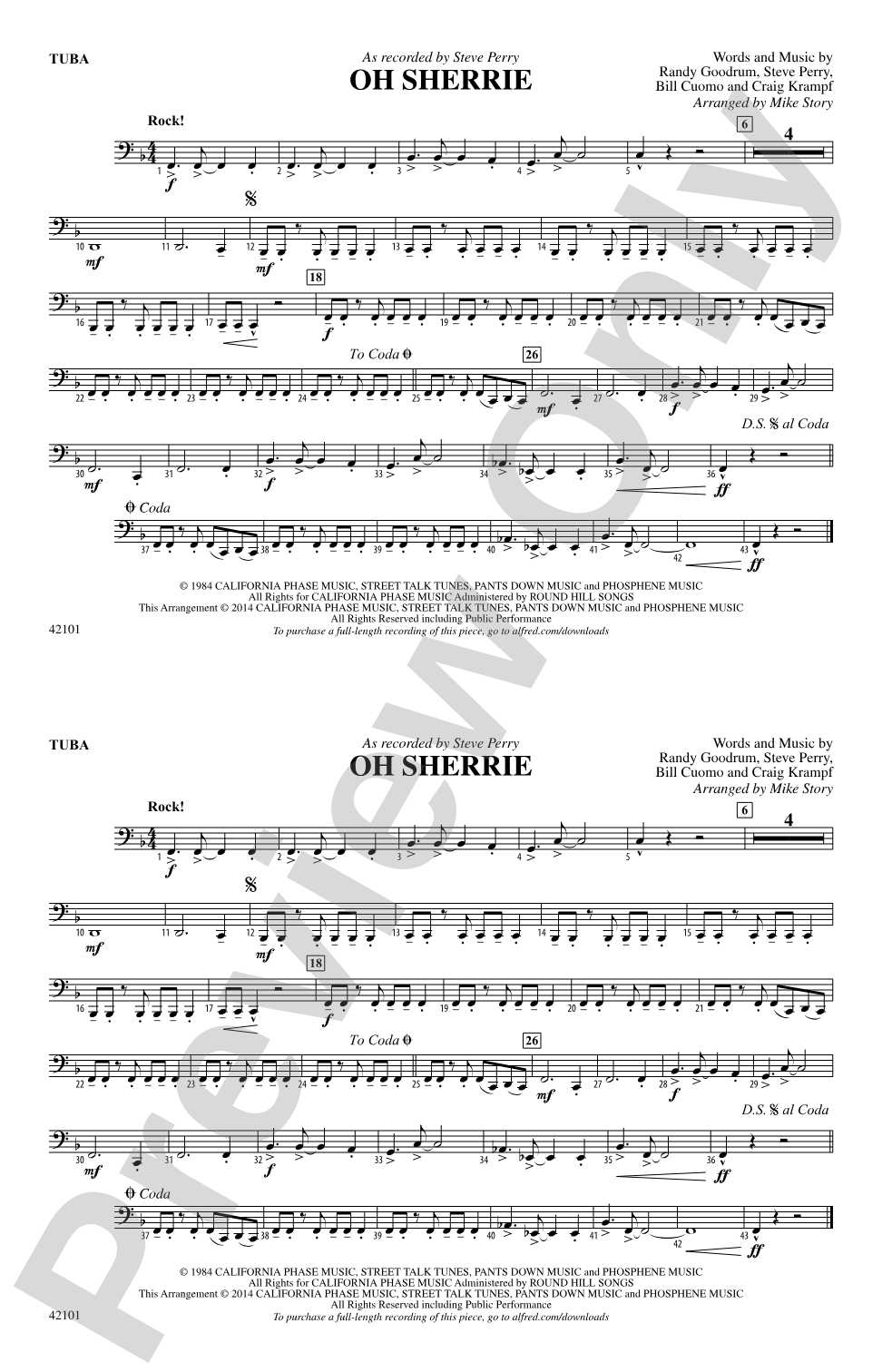 Oh Sherrie: Tuba