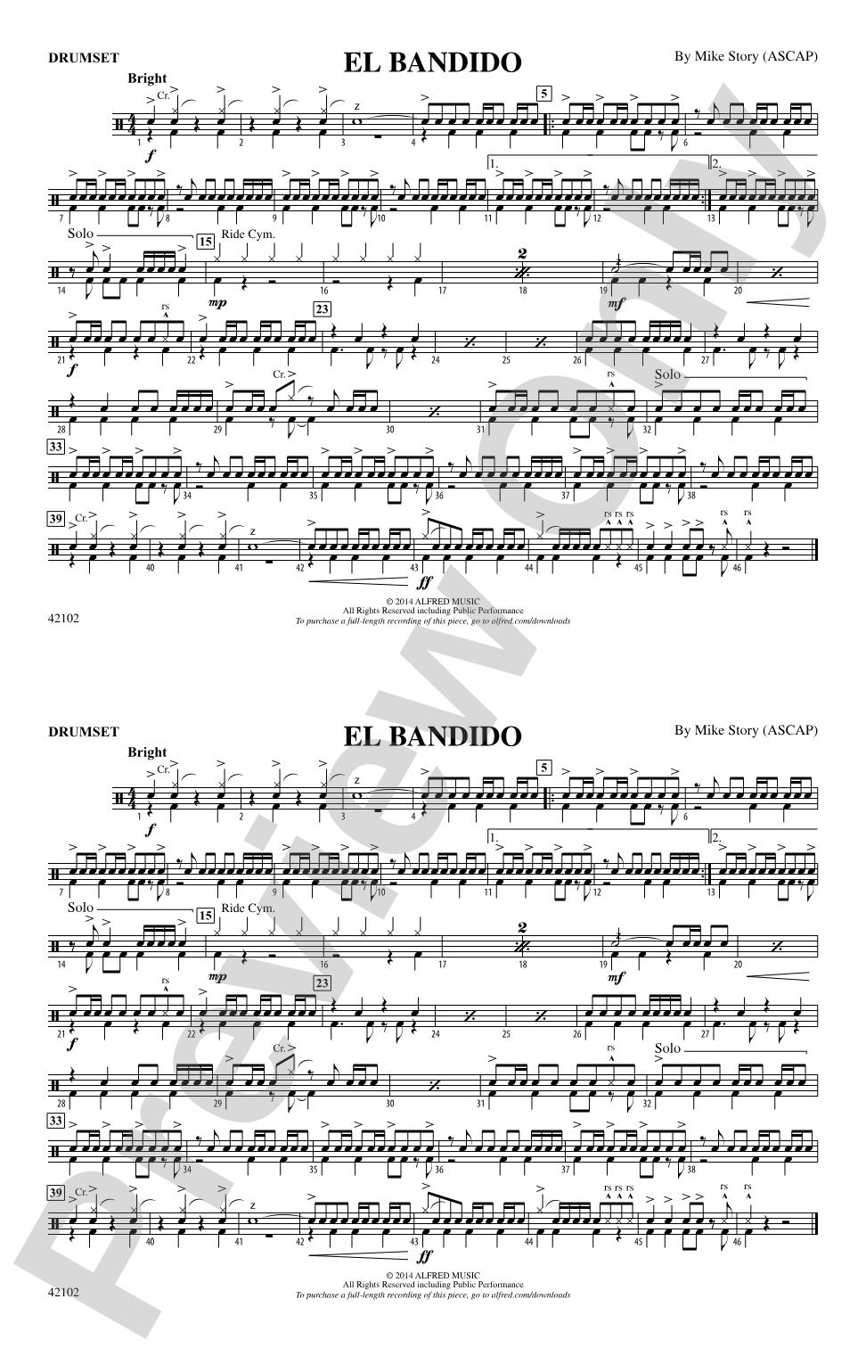 El Bandido: Drums