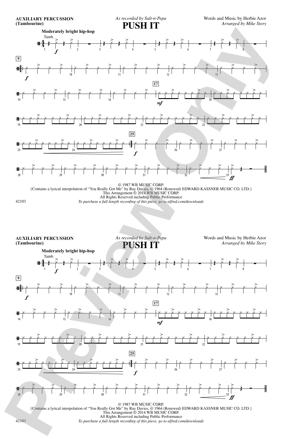 Push It: Auxiliary Percussion