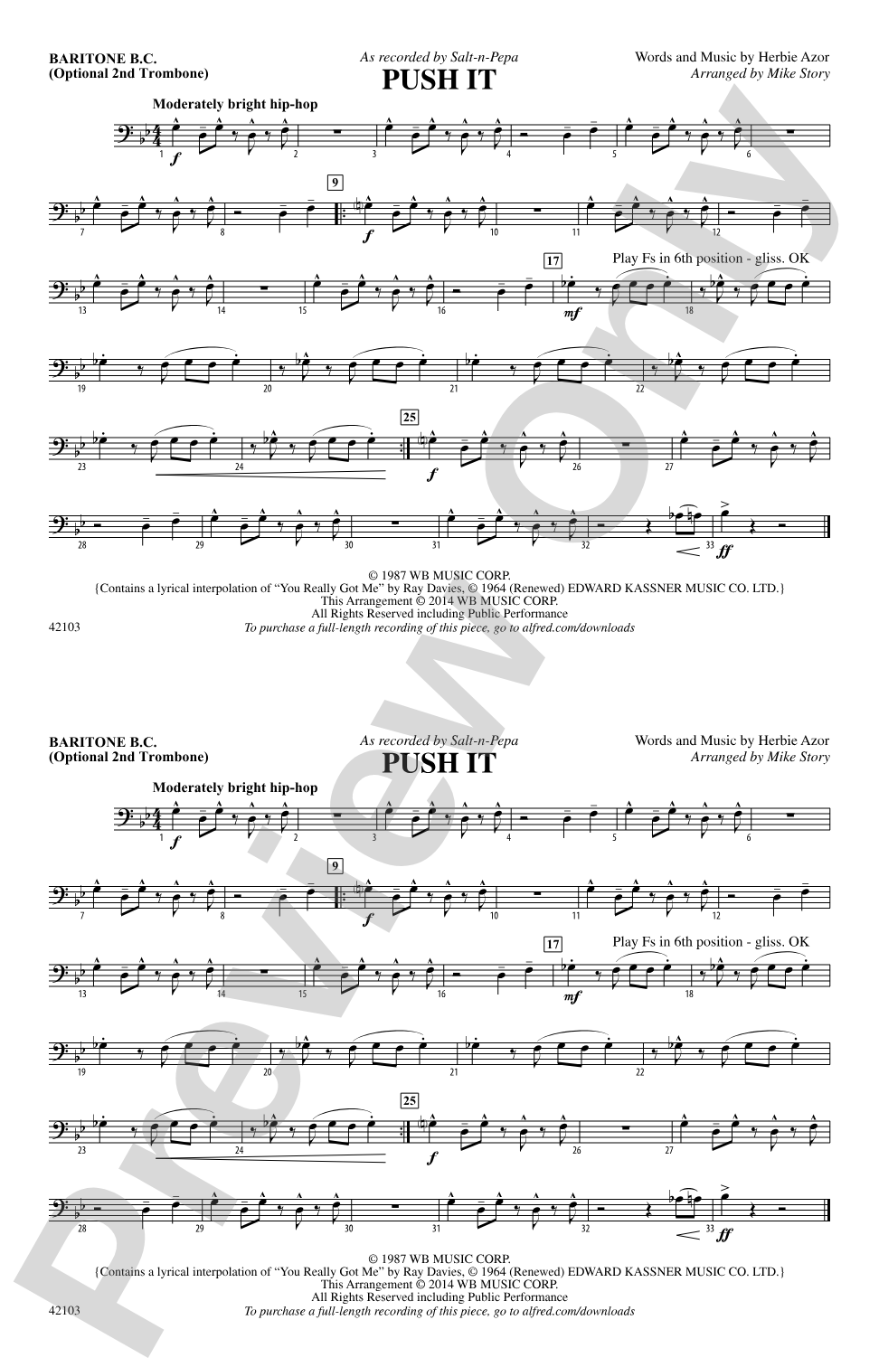 Push It: Baritone B.C.