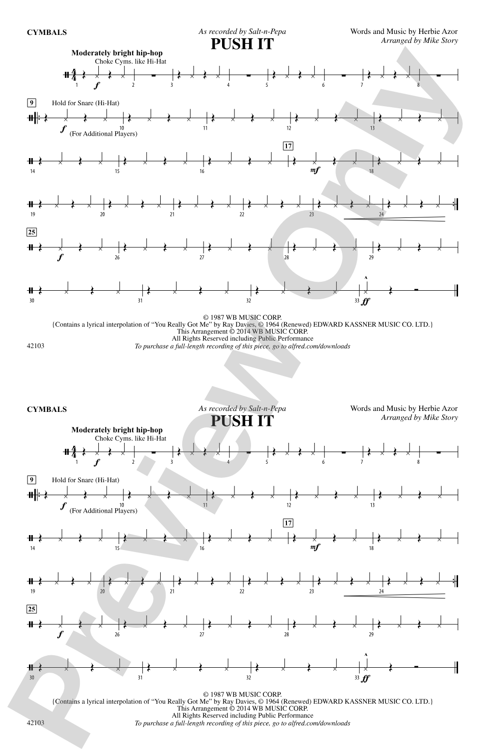 Push It: Cymbals