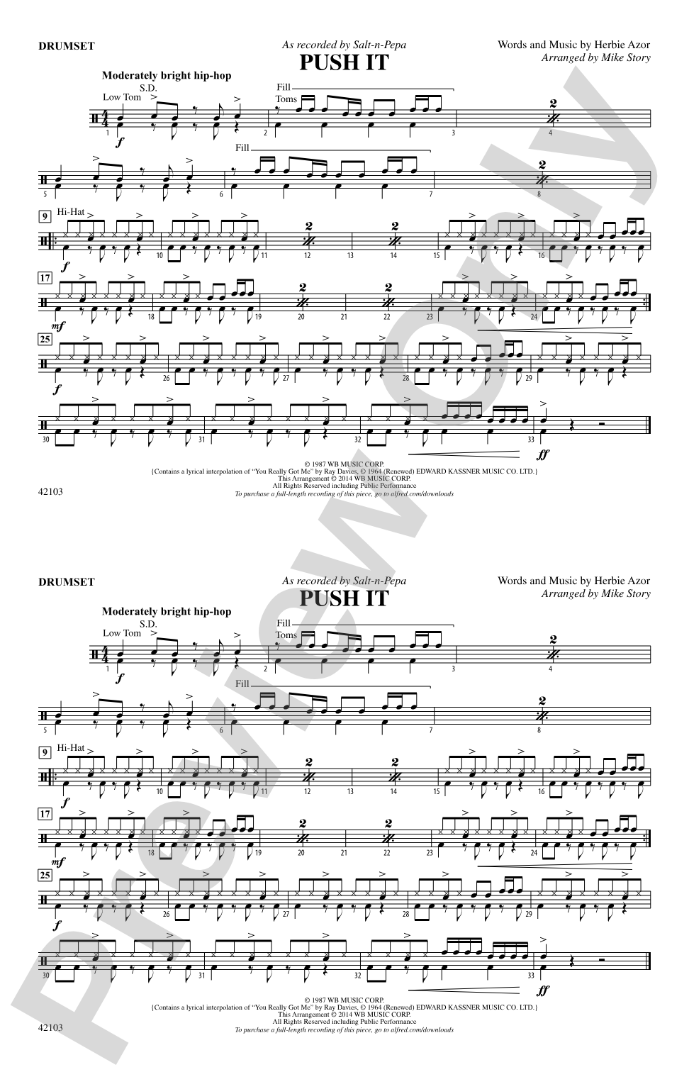 Push It: Drums