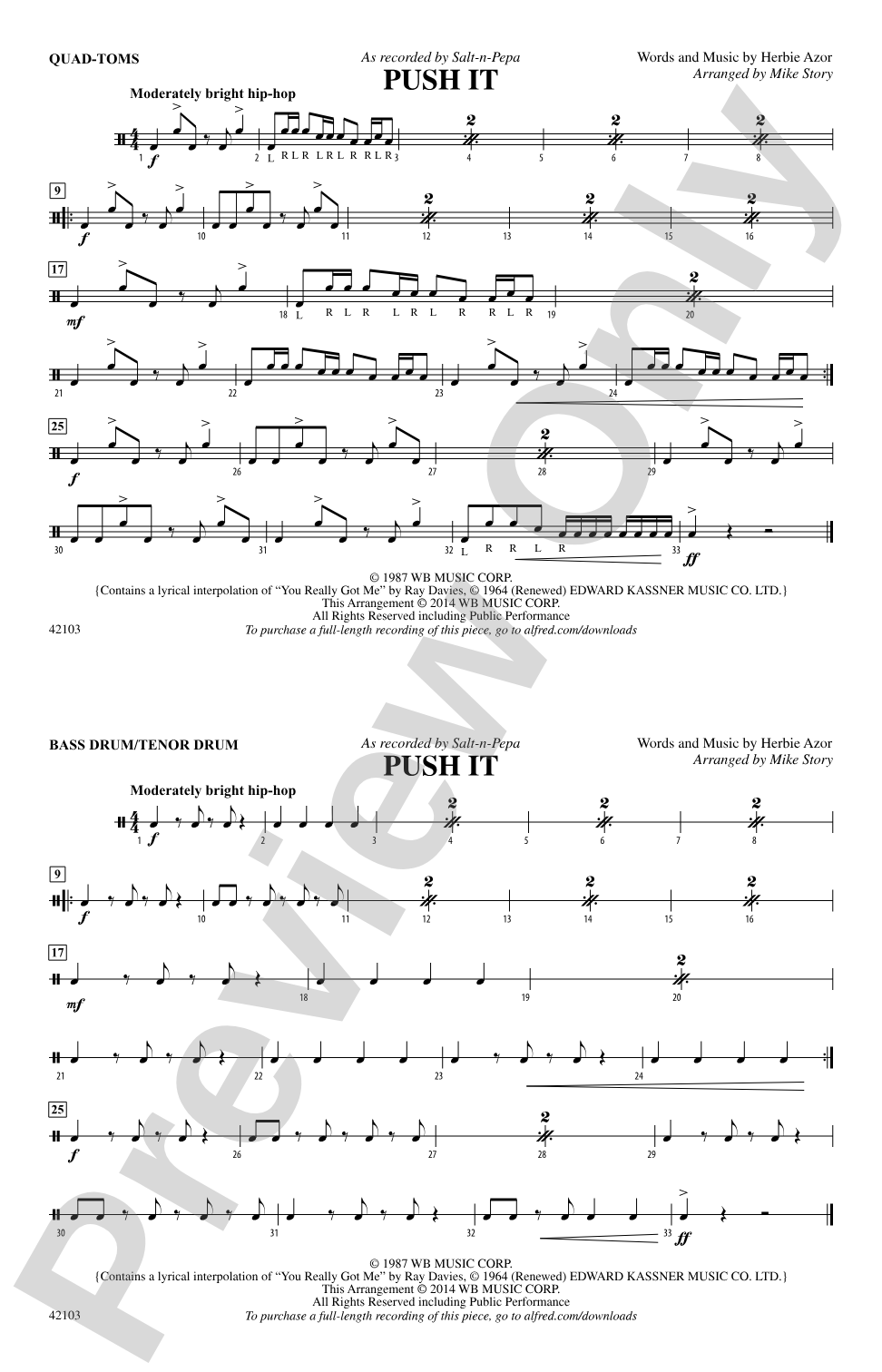 Push It: Quad-Toms