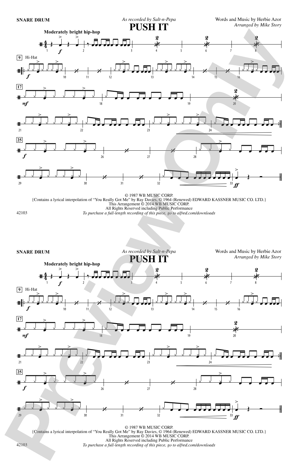 Push It: Snare Drum