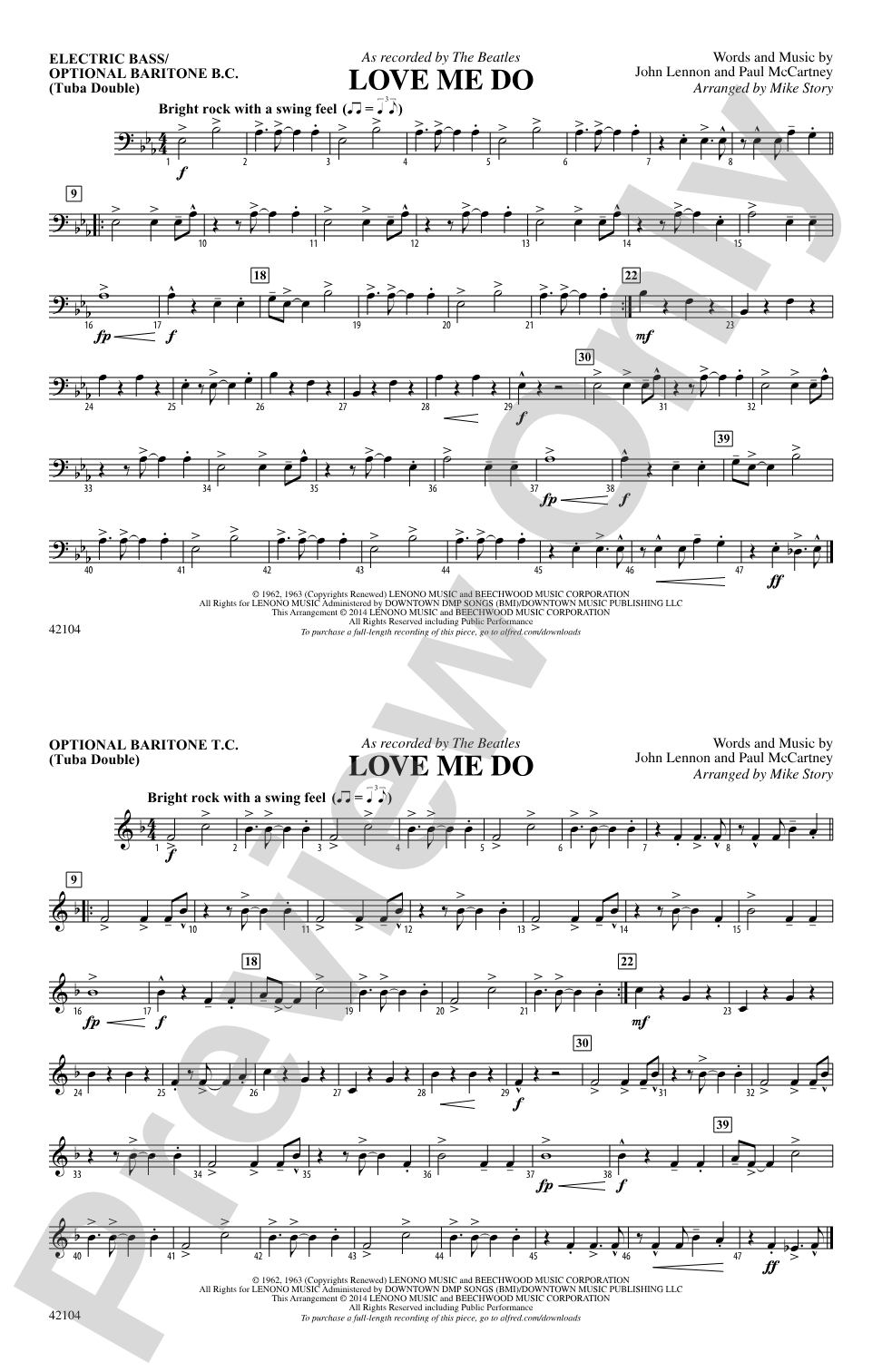 Love Me Do: Electric Bass
